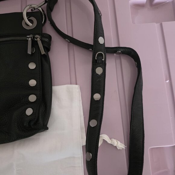 Rare Find - Hammitt Tony Signature Medium Black & Gunmetal Crossbody Bag NWT - Picture 8 of 9